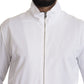 Sleek White Zip Sweater for Men