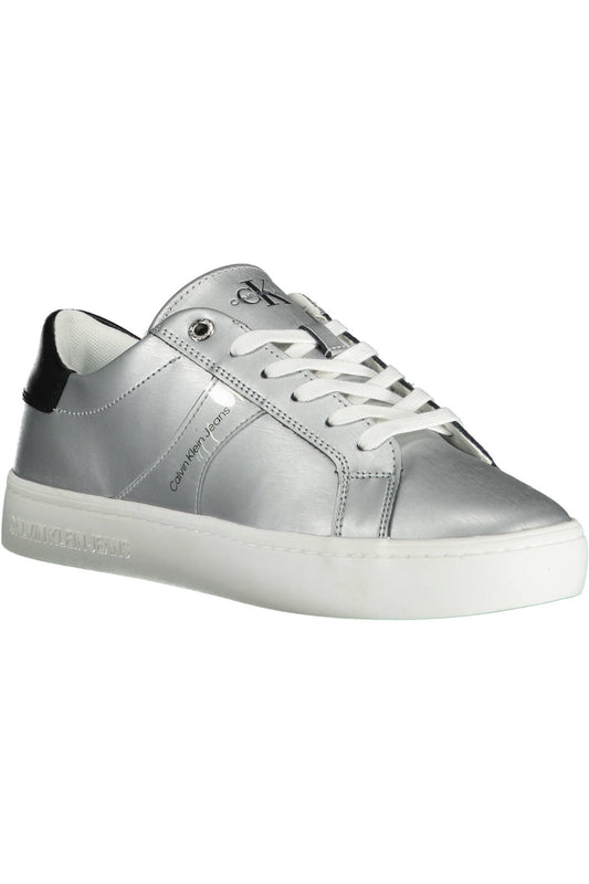 Silver Cotton Women Sneaker