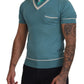 Elegant Silk Polo Tee with Boat Collar Print