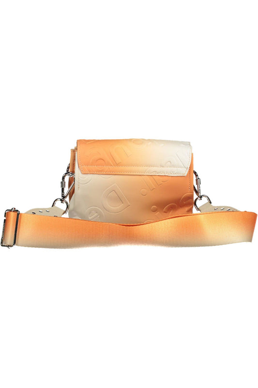 Orange Polyethylene Women Handbag