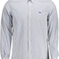 Blue Cotton Men Shirt