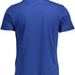 Blue Cotton Men T-Shirt