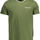 Green Cotton Men T-Shirt