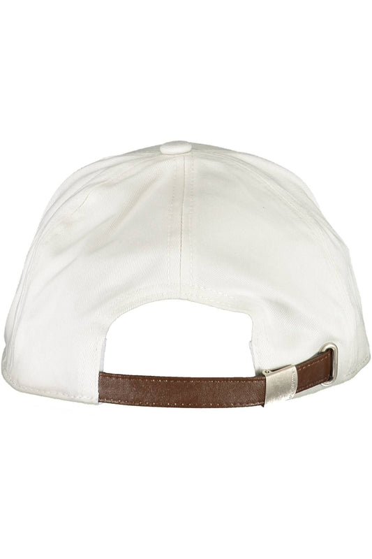 White Cotton Men Cap