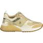 Gold Polyester Women Sneaker