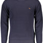 Blue Wool Men Sweater