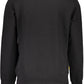 Black Cotton Men Sweater