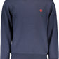 Blue Cotton Men Sweater