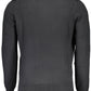 Black Cotton Men Sweater