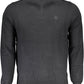 Black Cotton Men Sweater