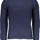 Blue Cotton Men Sweater