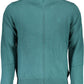 Green Cotton Men Sweater