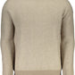 Beige Wool Men Sweater