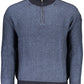 Blue Wool Men Sweater