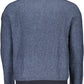 Blue Wool Men Sweater