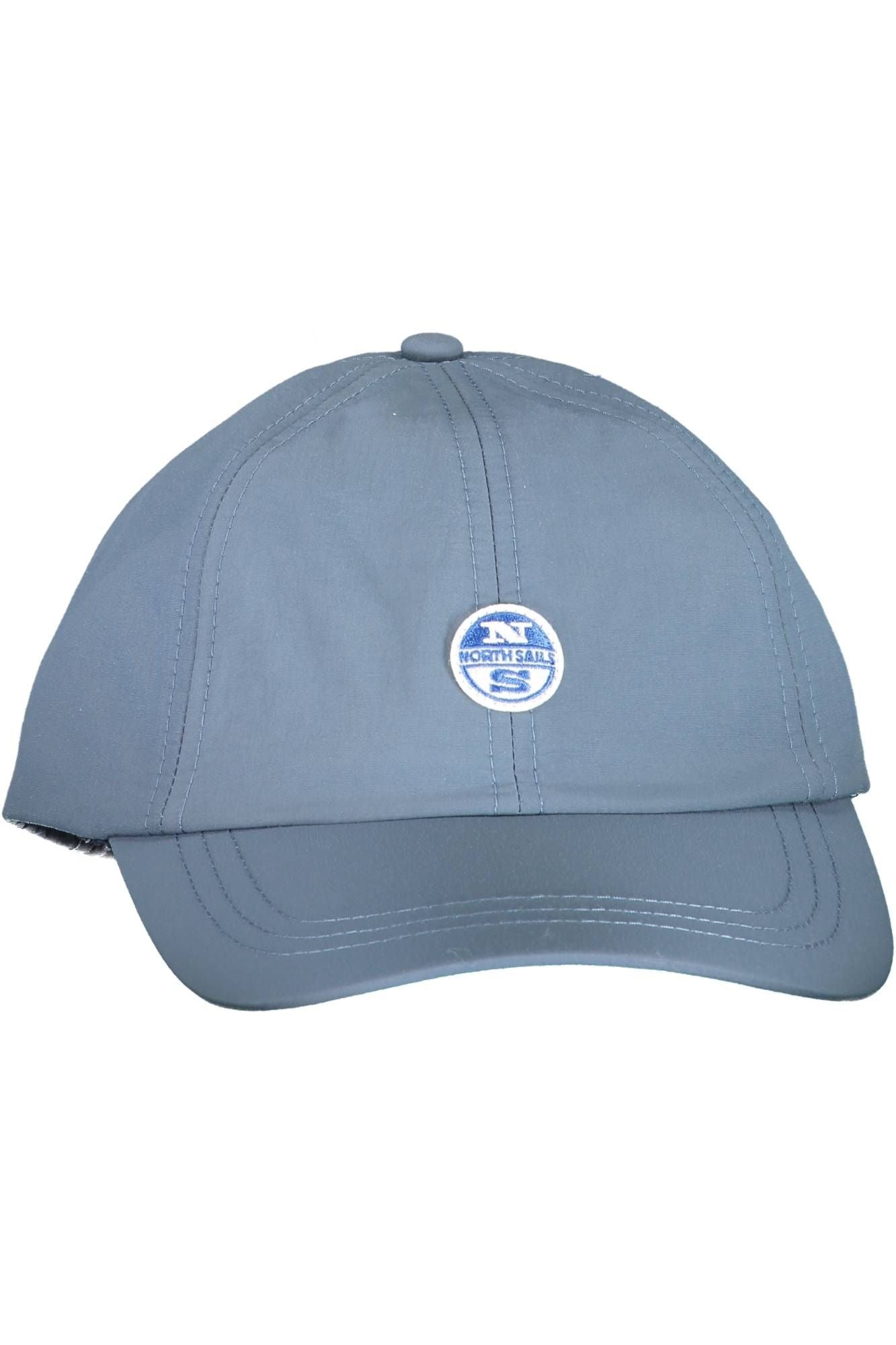 Blue Polyamide Men Cap