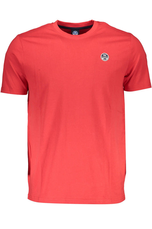 Red Cotton Men T-Shirt