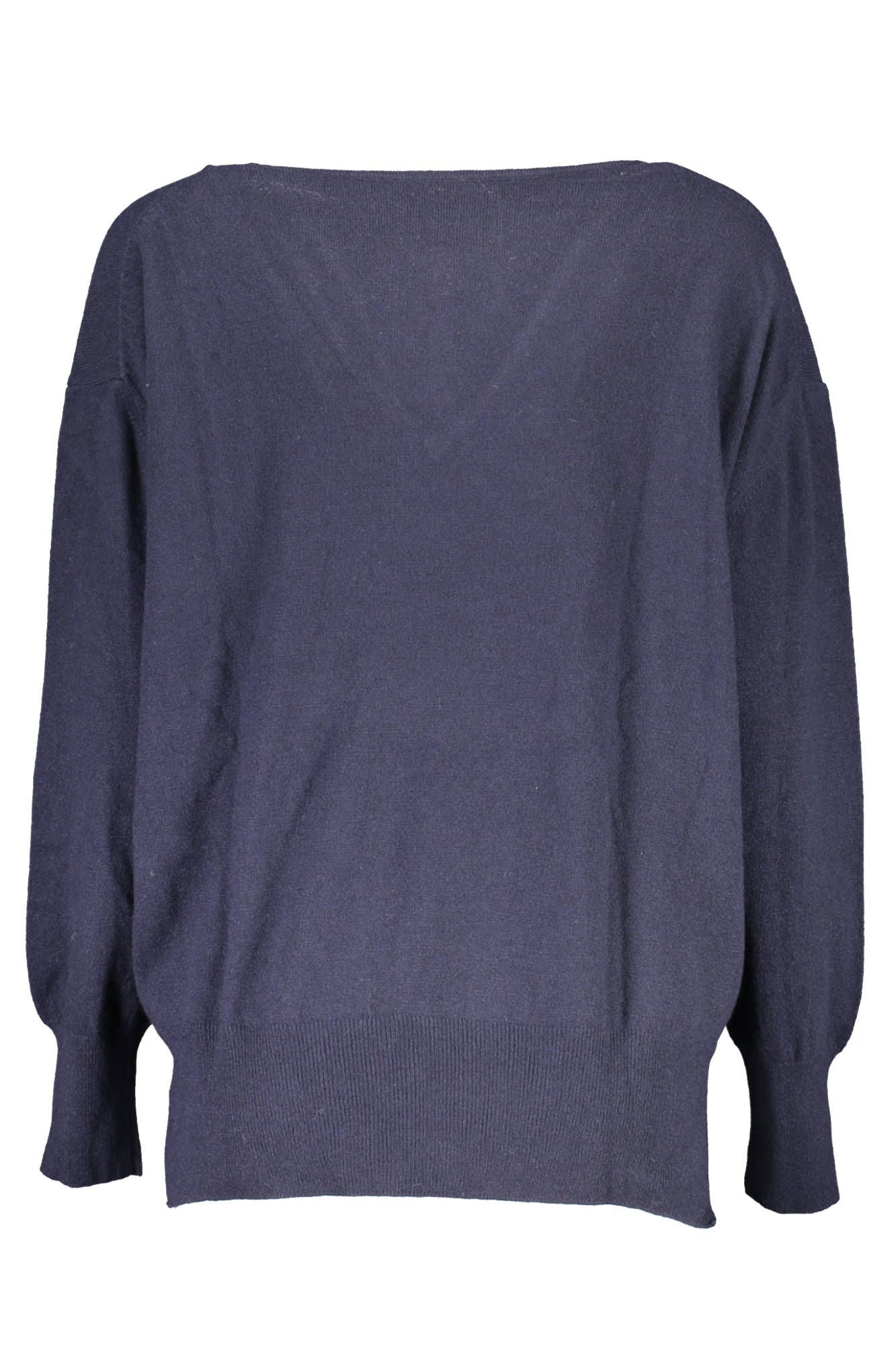 Blue Wool Women Sweater