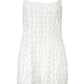 White Polyester Women Dress