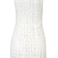 White Polyester Women Dress