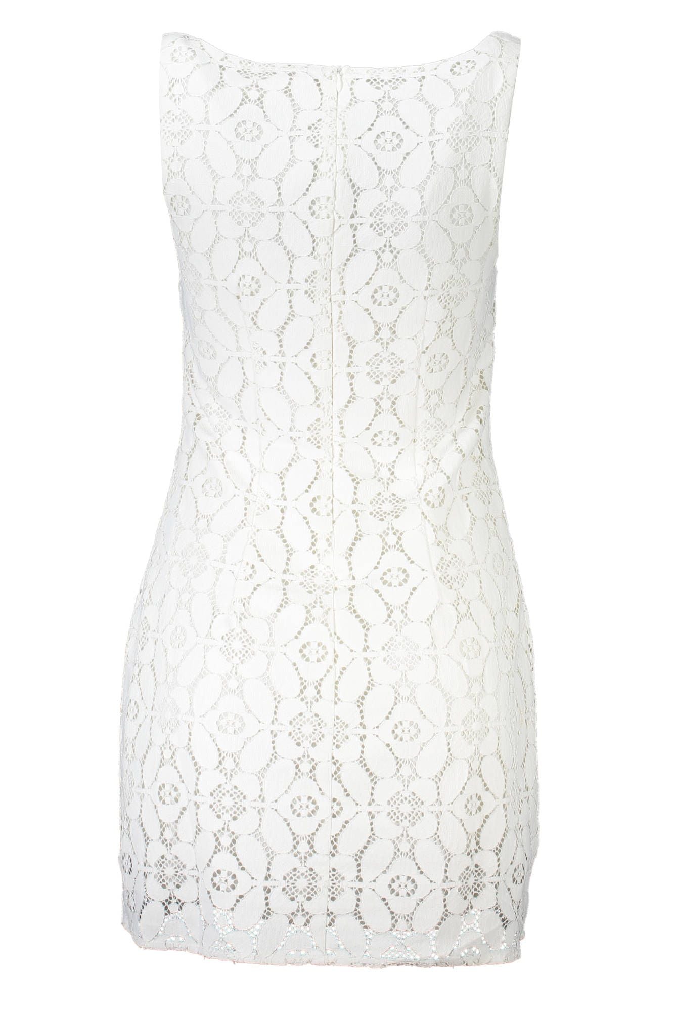 White Polyester Women Dress