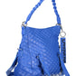 Blue Polyethylene Women Handbag