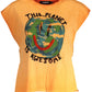 Orange Cotton Women Top