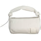 White Polyester Women Handbag