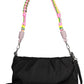 Black Polyester Women Handbag