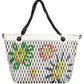 White Polyethylene Women Handbag