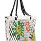 White Polyethylene Women Handbag