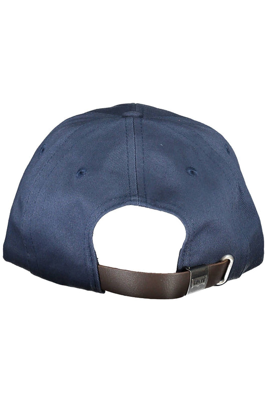 Blue Cotton Men Cap