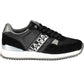 Black Polyester Women Sneaker