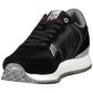 Black Polyester Women Sneaker