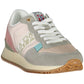 Pink Polyester Womens Sneaker