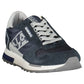 Blue Polyester Men Sneaker