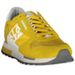 Yellow Polyester Men Sneaker