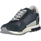 Blue Polyester Men Sneaker