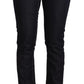 Chic Low Waist Skinny Jeans in Timeless Black