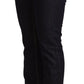 Chic Low Waist Skinny Jeans in Timeless Black