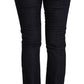 Chic Low Waist Skinny Jeans in Timeless Black