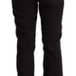 Sleek Mid-Waist Slim Fit Black Jeans