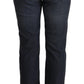 Chic Dark Blue Straight Cut Jeans