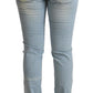 Elegant Slim Fit Cotton Blend Jeans