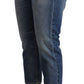 Elegant Mid-Waist Cotton Denim Jeans