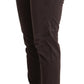 Chic Brown Low Waist Skinny Pants