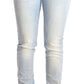 Chic Low Waist Skinny Light Blue Denim