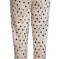 Chic High Waist Polka Dotted Tapered Pants