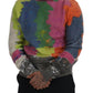 Multicolor Turtleneck TV Motive Sweater