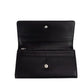 Porter Black Grained Leather Branded Logo Embossed Clutch Flap Wallet